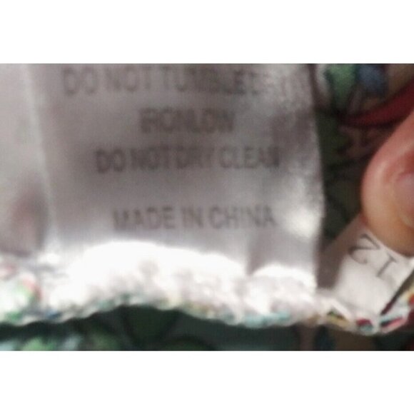 Reborn Womens dress paisley teal red Sz M Asymmetrical Sleeveless Multicolor EUC - Picture 11 of 12